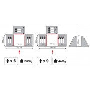 Кемпинговая трех-комнатная 9-и местная палатка TRAMP Brest 9