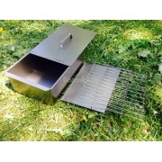 Коптильня двухъярусная с поддоном 480х280х170