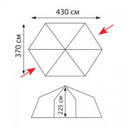 Палатка-шатер Tramp Lite MOSQUITO blue