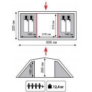Палатка Tramp Lite CASTLE 4