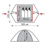 Палатка Tramp Lite HUNTER 3
