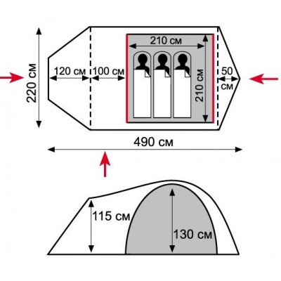 Палатка Tramp Lite Twister 3 Палатка Tramp Lite Twister 3