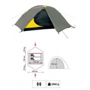 Туристическая 2-х местная палатка TRAMP Colibri