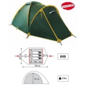 Туристическая 3-ёх местная палатка TRAMP Space 3