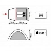 Туристическая палатка Sol Creek