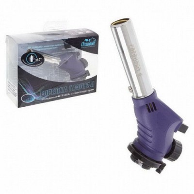 Горелка газовая портативная Следопыт GTP-N04, с пьезоэлектрическим розжигом и газогенератором Горелка газовая портативная Следопыт GTP-N04, с пьезоэлектрическим розжигом и газогенератором