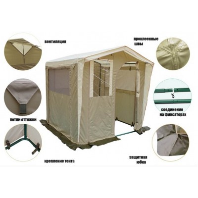 Палатка-кухня Митек Люкс 2х2х2,1м Палатка-кухня Митек Люкс 2х2х2,1м