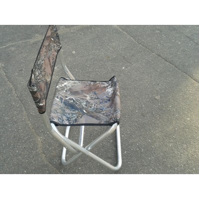 Стульчик туристический со спинкой с алюминиевыми ножками Стульчик туристический со спинкой с алюминиевыми ножками