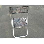 Стульчик туристический со спинкой с алюминиевыми ножками