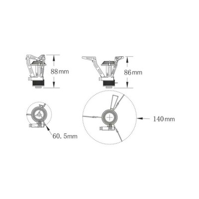 Горелка туристическая TRAMP складная TRG-044 Горелка туристическая TRAMP складная TRG-044