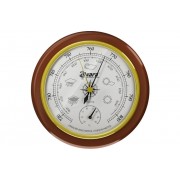 Барометр Akara в деревянной оправе с термометром 125 мм
