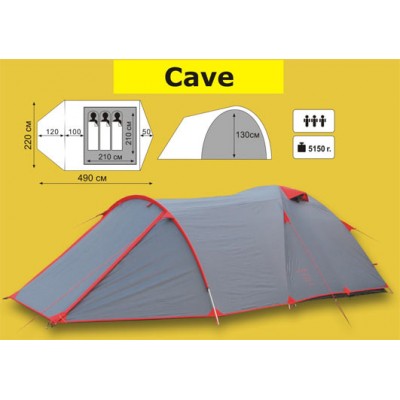 Экспедиционная 3-4-х местная палатка TRAMP Cave Экспедиционная 3-4-х местная палатка TRAMP Cave