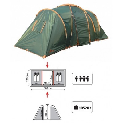 Кемпинговая палатка TOTEM Hurone Кемпинговая палатка TOTEM Hurone