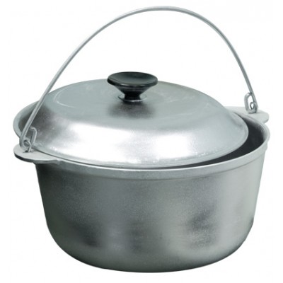 Котелок литой походный с крышкой 8 л Котелок литой походный с крышкой 8 л