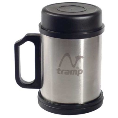 Кружка с крышкой и подставкой 400 мл TRAMP, TRC-007 Кружка с крышкой и подставкой 400 мл TRAMP, TRC-007