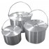 Набор котлов алюминиевых с крышкой Tramp TRC-086 Набор котлов алюминиевых с крышкой Tramp TRC-086