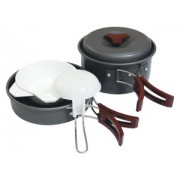 Набор посуды из анодированного алюминия на 1-2 персоны Tramp TRC-025