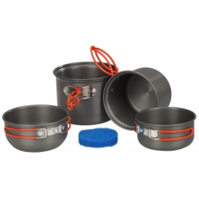 Набор посуды Tramp TRC-075 из анодированного алюминия Набор посуды Tramp TRC-075 из анодированного алюминия