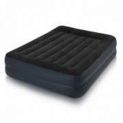 Надувная кровать Intex 64124 Pillow Rest c подголовником 152 х 203 х 42 (насос 220В)
