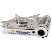 Плита настольная газовая Следопыт DeluxE с пьезоподжигом и подогревом (PF-GST-N03)