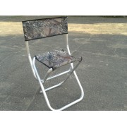 Стульчик туристический со спинкой с алюминиевыми ножками
