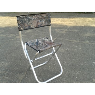 Стульчик туристический со спинкой с алюминиевыми ножками Стульчик туристический со спинкой с алюминиевыми ножками