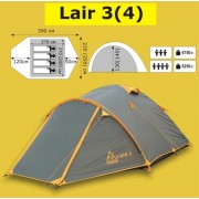 Туристическая 4-х местная палатка TRAMP Lair 4