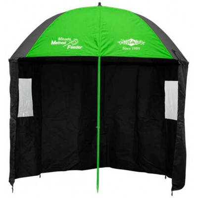 Зонт рыболовный Mikado Method Feeder с тыльной защитой Зонт рыболовный Mikado Method Feeder с тыльной защитой