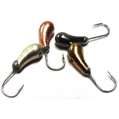 Мормышка вольфрамовая "Чесночинка" с отверстием 2.5 мм Мормышка вольфрамовая "Чесночинка" с отверстием 2.5 мм