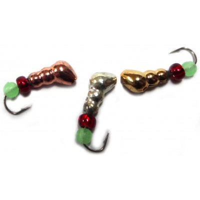 Мормышка вольфрамовая "Муравей" с бисером и отверстием 2.5 мм Мормышка вольфрамовая "Муравей" с бисером и отверстием 2.5 мм