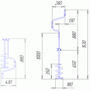 Ледобур "Барнаульский" двуручный Тонар ЛР-180Д
