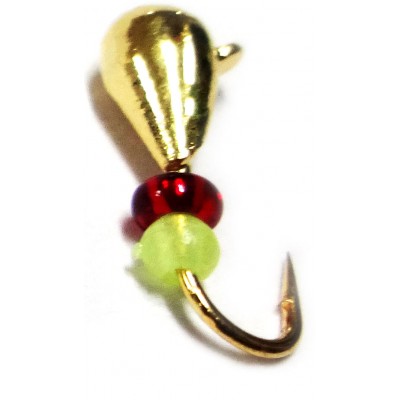 Мормышка вольфрамовая "Капля" с бисером и ушком 3.0 мм Мормышка вольфрамовая "Капля" с бисером и ушком 3.0 мм