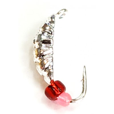 Мормышка вольфрамовая "Опарыш" с бисером и ушком 3.0 мм Мормышка вольфрамовая "Опарыш" с бисером и ушком 3.0 мм