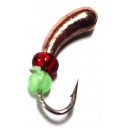 Мормышка вольфрамовая "Уралка" с бисером и отверстием 2.5 мм