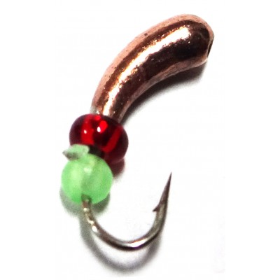 Мормышка вольфрамовая "Уралка" с бисером и отверстием 2.5 мм Мормышка вольфрамовая "Уралка" с бисером и отверстием 2.5 мм