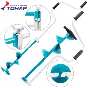 Ледобур "Барнаульский" двуручный Тонар ЛР-180Д