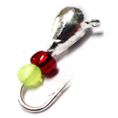 Мормышка вольфрамовая "Капля" с бисером и ушком 3.0 мм Мормышка вольфрамовая "Капля" с бисером и ушком 3.0 мм