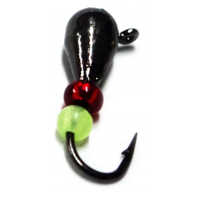 Мормышка вольфрамовая "Капля" с бисером и ушком 3.0 мм Мормышка вольфрамовая "Капля" с бисером и ушком 3.0 мм
