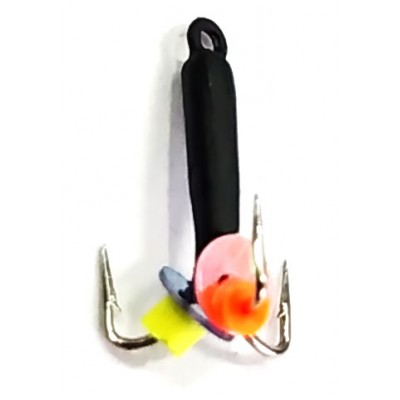 Мормышка вольфрамовая "Чёртик" чёрный с ушком 1.5 мм Мормышка вольфрамовая "Чёртик" чёрный с ушком 1.5 мм