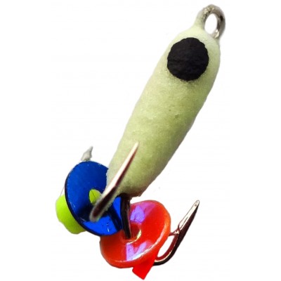 Мормышка вольфрамовая "Чёртик" с фосфором и ушком 2.0 мм Мормышка вольфрамовая "Чёртик" с фосфором и ушком 2.0 мм