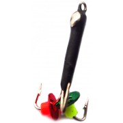 Мормышка вольфрамовая "Чёртик" высокий с коронкой и ушком 1.5 мм