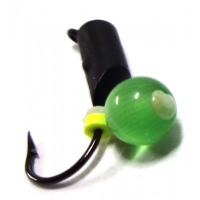 Мормышка вольфрамовая "Кошачий глаз" столбик с камнем и ушком 2.5 мм Мормышка вольфрамовая "Кошачий глаз" столбик с камнем и ушком 2.5 мм