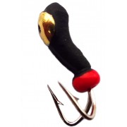 Мормышка вольфрамовая "Коза" перевертыш с коронкой и отверстием 2.5 мм