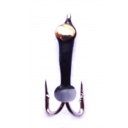 Мормышка вольфрамовая "Коза" с коронкой и ушком 1.5 мм